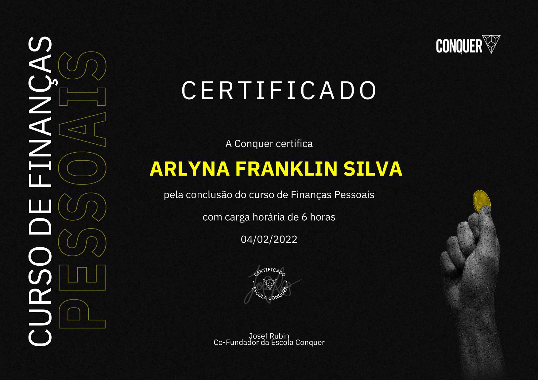 Certificado de Finanças Pessoais